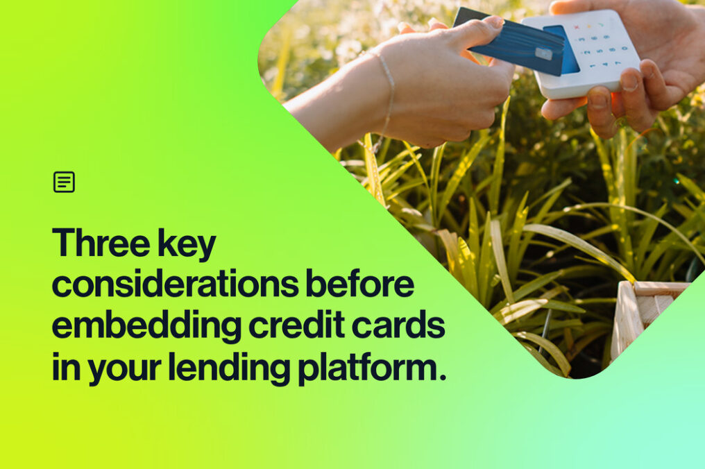 How lending platforms can scale with embedded credit cards