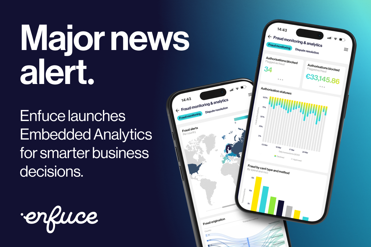 Enfuce launches Embedded Analytics to turn payments data into business growth.